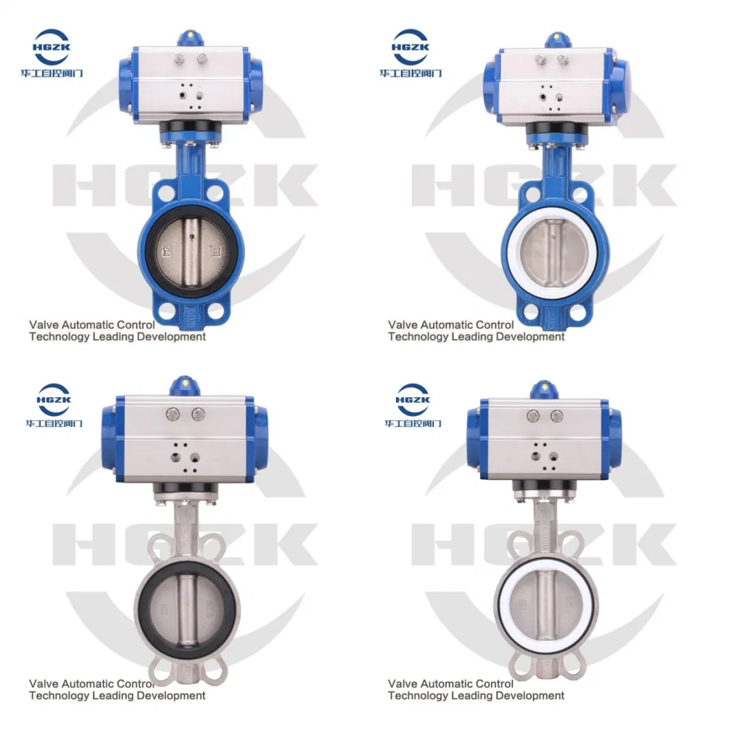 Ball Butterfly Type Air Drive Pneumatic Actuated Valves