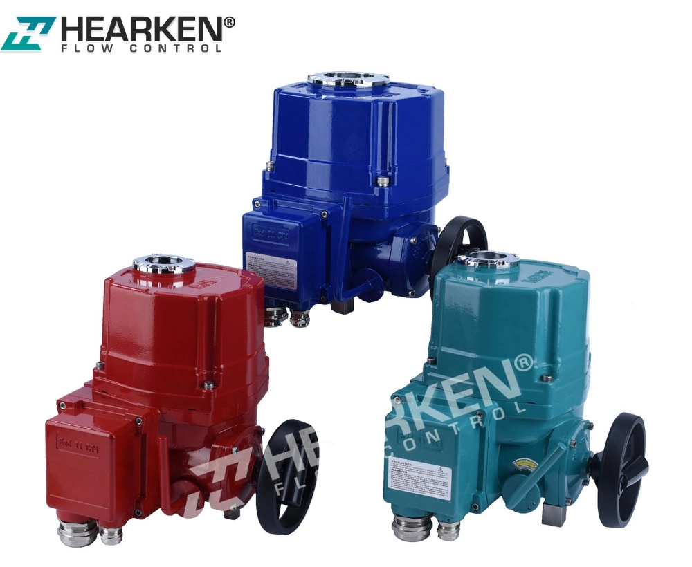 China Factory Hearkenflow Explosion Proof 90 Degree Quarter-Turn Hqt Series Electric Actuator 220VAC