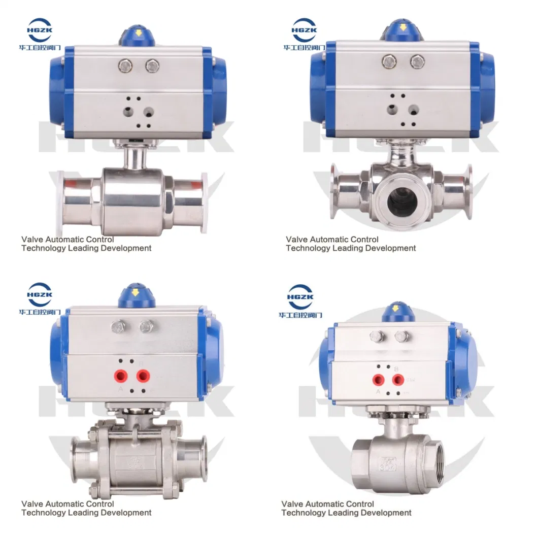 Ball Butterfly Type Air Drive Pneumatic Actuated Valves