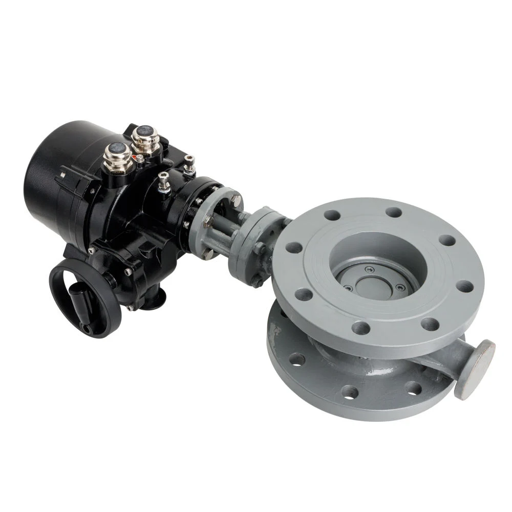 Lq1-10 Motorized Actuator for DN100 2inch Cast Steel Ventilated Flange Butterfly Valve