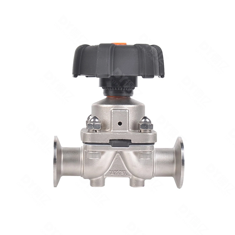 Tank Bottom Ss Valve Manual Pneumatic Sanitary Diaphragm Control Valve