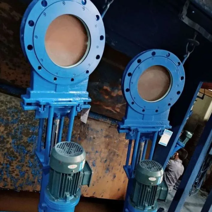 Electric Actuated Carbon Steel Material Slurry Knife Gate Valve