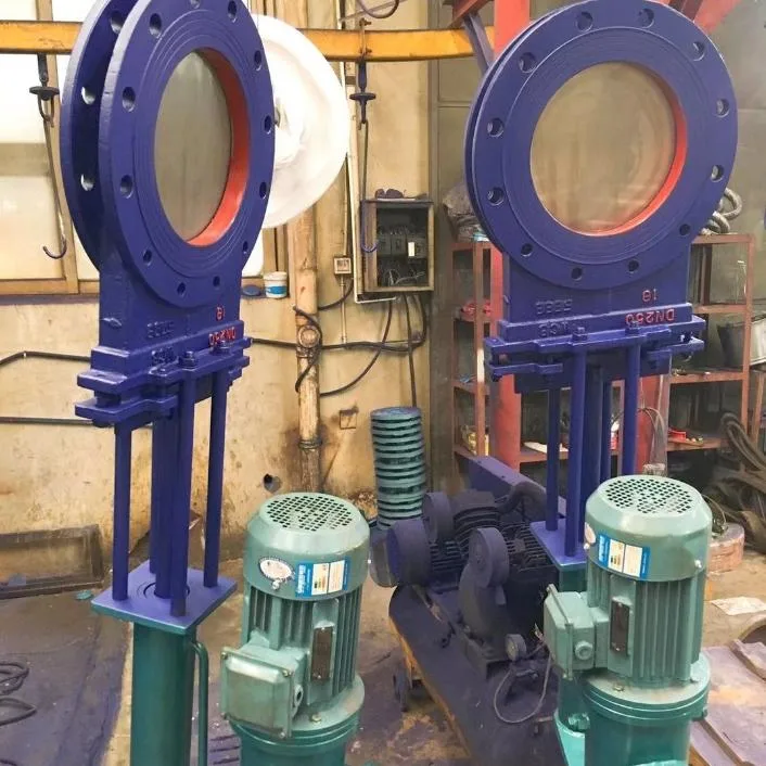 Electric Actuated Carbon Steel Material Slurry Knife Gate Valve