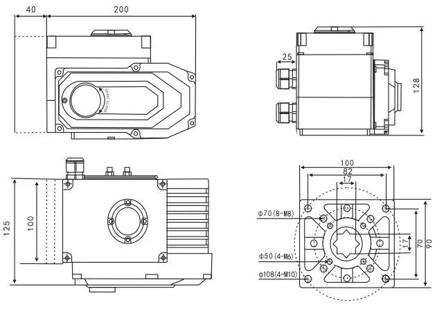 New Style Durable Electric Actuator Switch for Control Valve Gate Valve Globe Valve