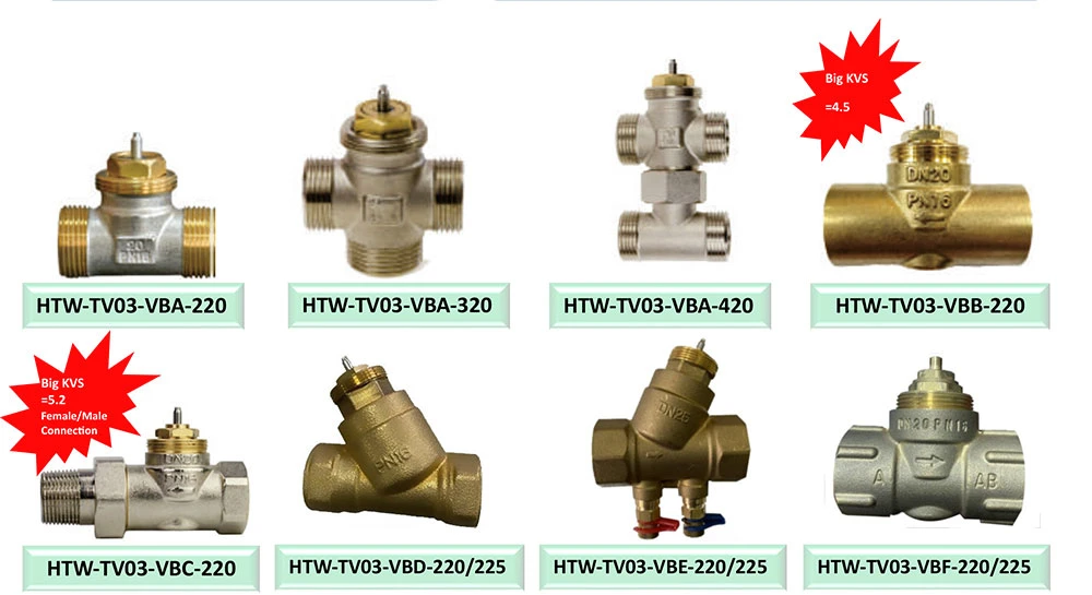 CE Approved Brass Pressure Independent Control Valve Balancing Valve Picv with Electric Actuator