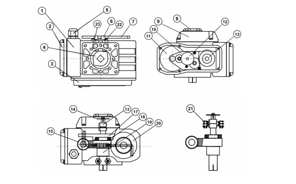 Butterfly Valve Red Motorized Damper Valve with Cheap Price Electric Actuator