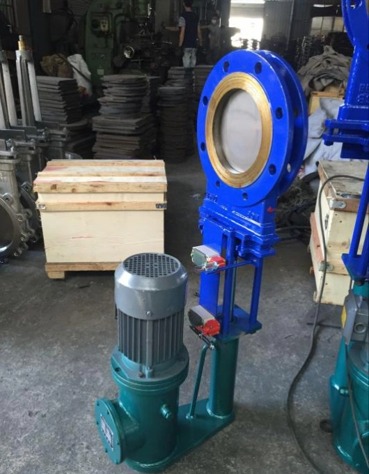 Electric Actuated Carbon Steel Material Slurry Knife Gate Valve