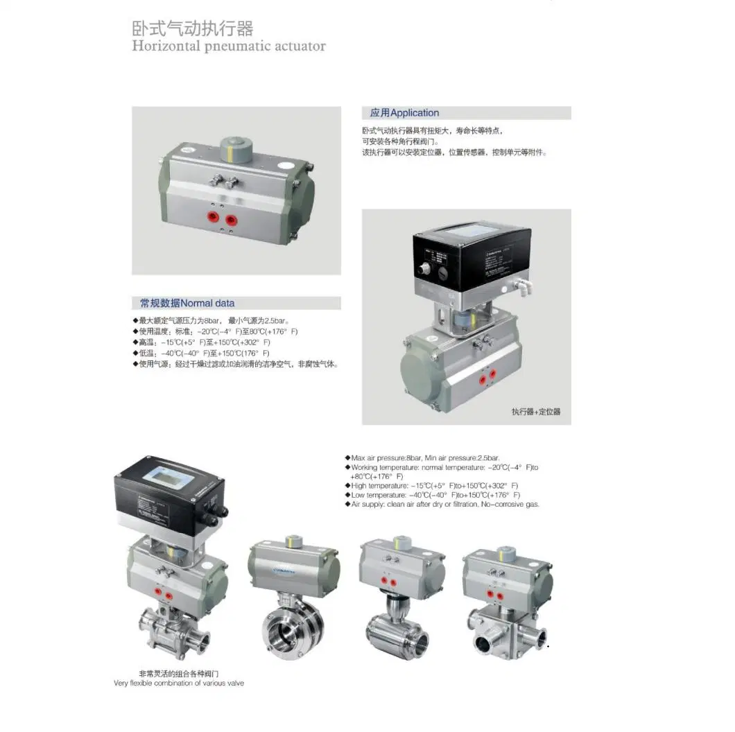 Pneumatic Actuator Diaphragm Design Double Action with Il-Top OLED