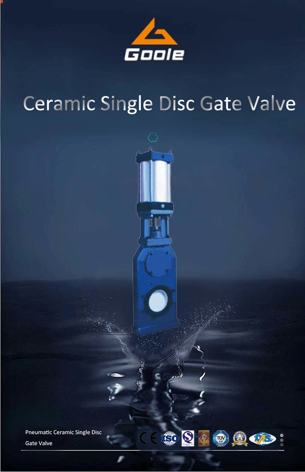 Pneumatic Actuated Conduit Through Type Knife Gate Valve