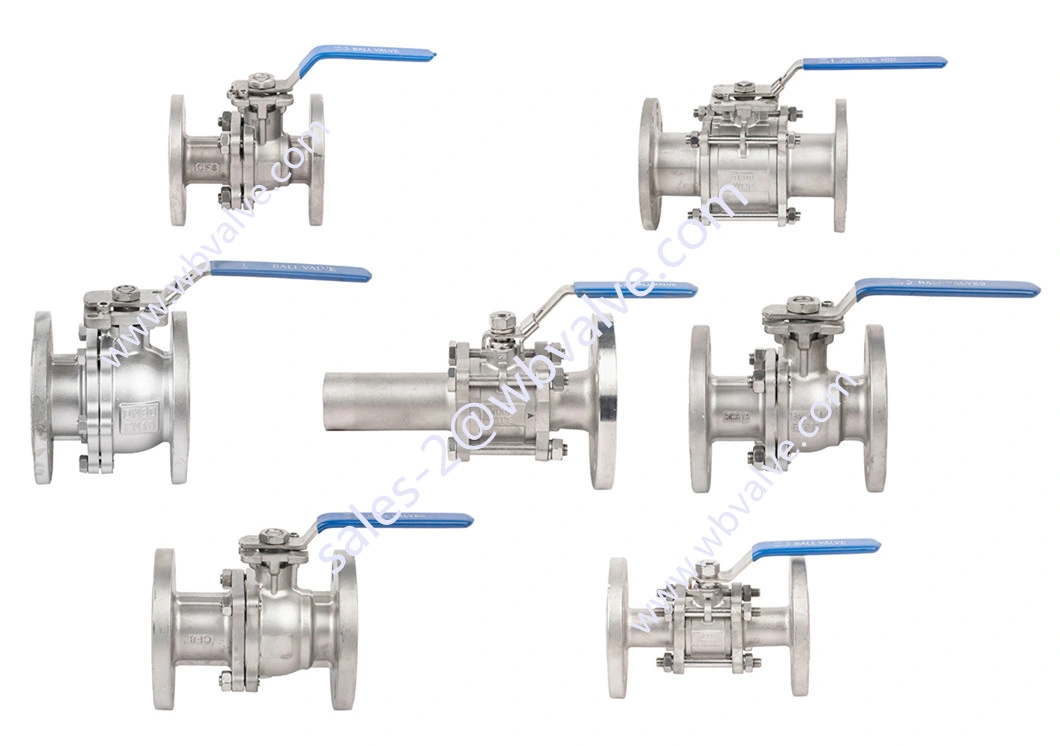 Investment Casted 2PC JIS/ANSI Flanged Stainless Steel SS304/SS316 Pneumatic Actuated Industrial Valve, Gate/Check/Water/ Globe/Ball Valve 10K 20K