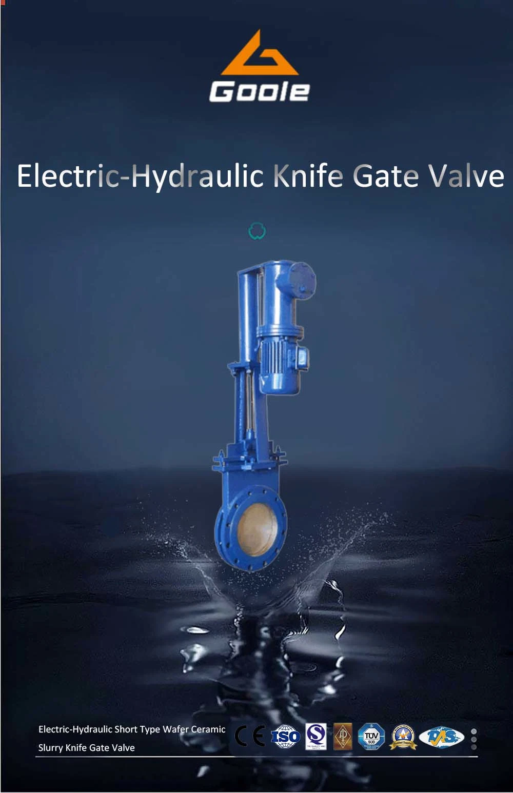 Electric Actuated Carbon Steel Material Slurry Knife Gate Valve