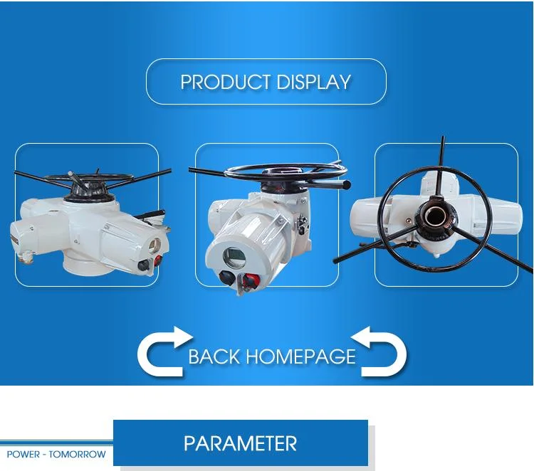 Output Speed 48rpm 220VAC on-off Type Multi-Turn Electric Actuator with Gate Valve