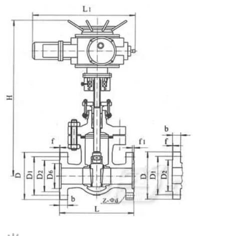 Electric Motor Operated Actuated Non Rising Stem Resilient Soft Seal Gate Valve