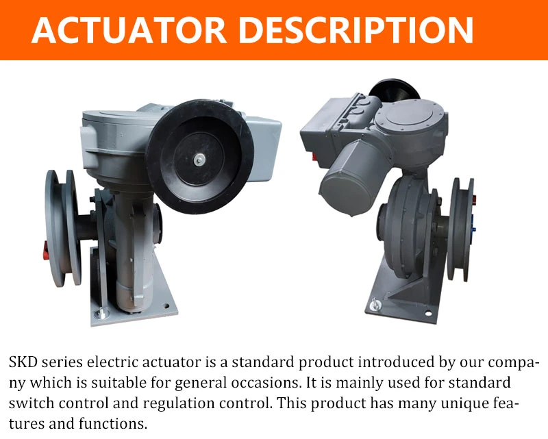 Voltage 230V 50Hz on and off Modulating SKD-400/Fyt SKD-400/0103t Foot Plate Mounted Valve Multi-Turn Actuator