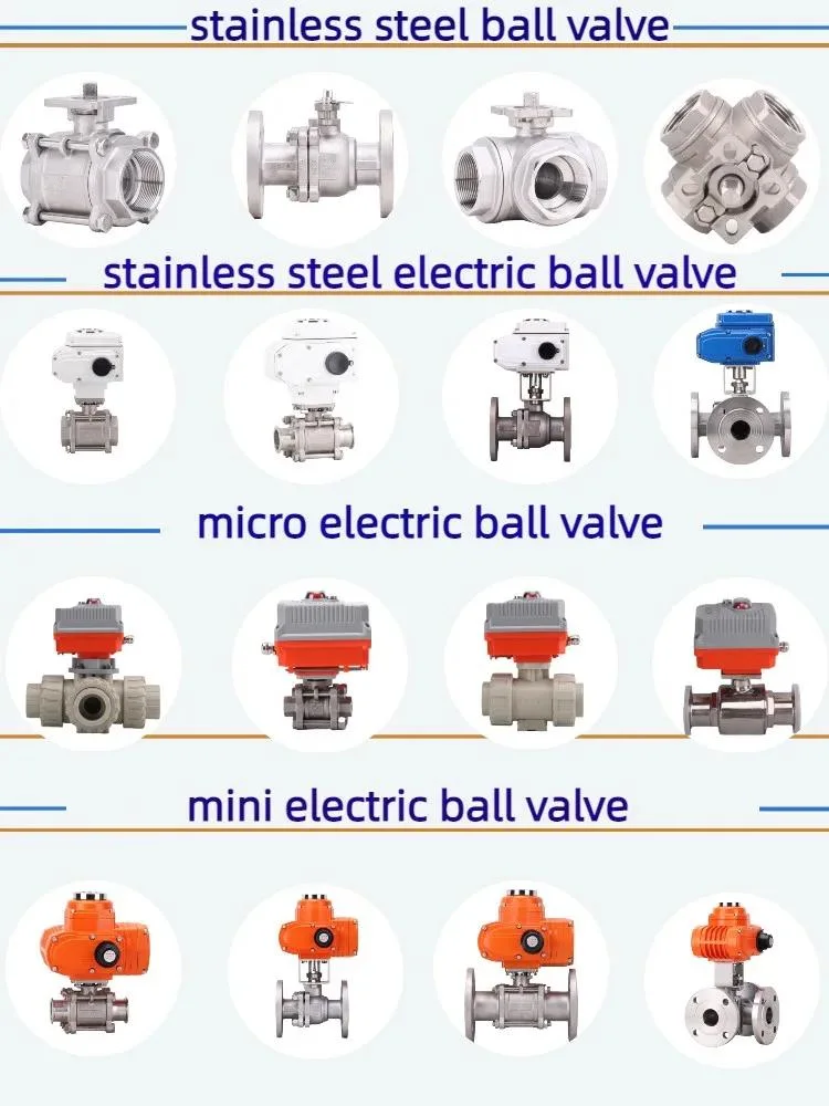 DN100 ANSI Micro Motorized Thread Three Piece Ratio Control Ball Valve AC220V Stainless Steel Micro Electric Thread Ball Valve