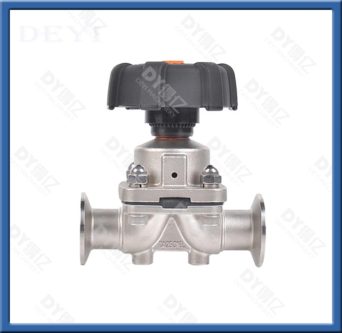 Tank Bottom Ss Valve Manual Pneumatic Sanitary Diaphragm Control Valve