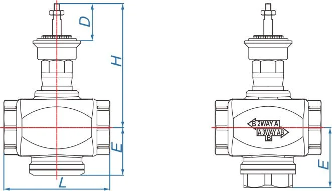 Cast Brass Electric Modulating Control Globe Valve