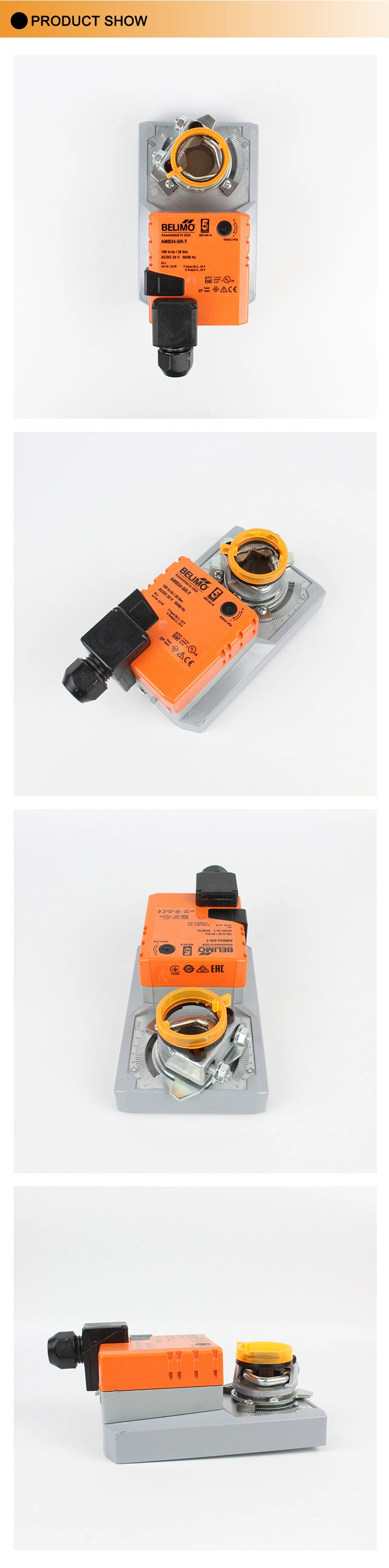 Belimo Amb24-Sr-T 20nm AC24V DC24V Modulating Damper Actuator Non-Spring Return