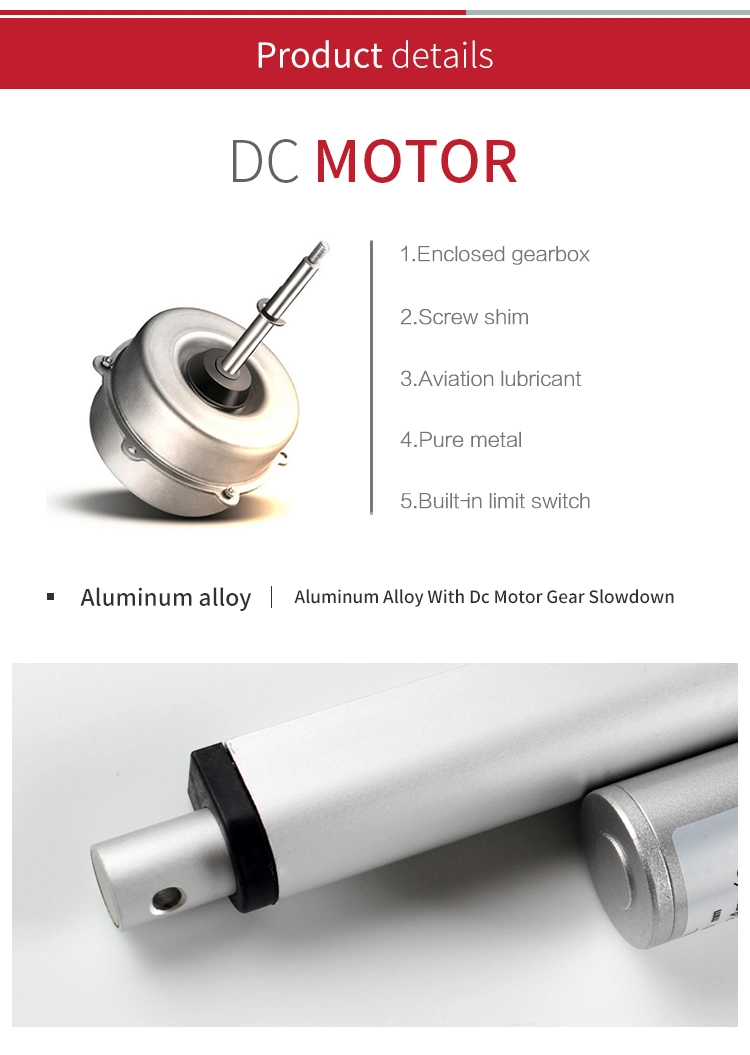 Electric 300mm Stroke 12mm/S Pneumatic Electric Linear Actuators Linear 24V