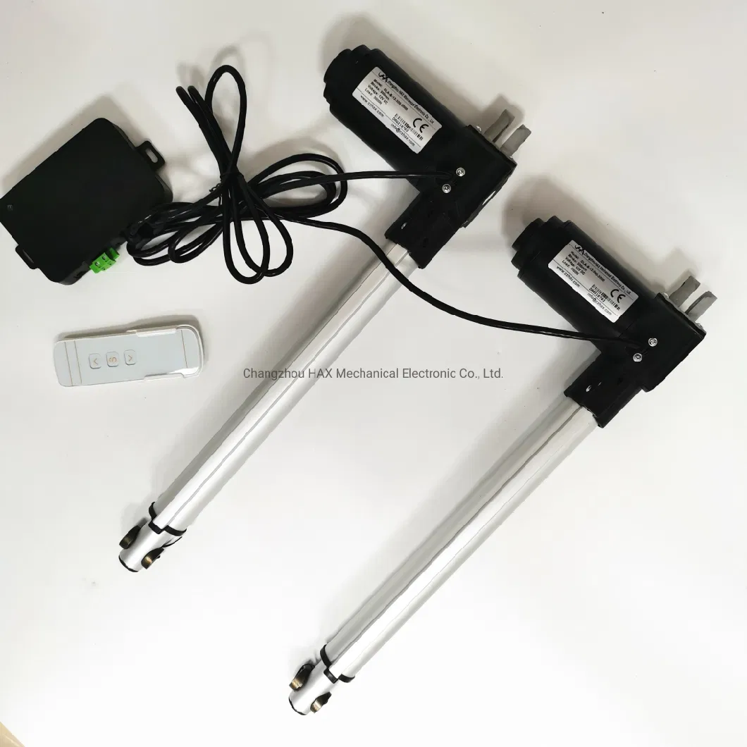 Pneumatic Linear Actuator 500mm 12V with Remote Controller Synchronous