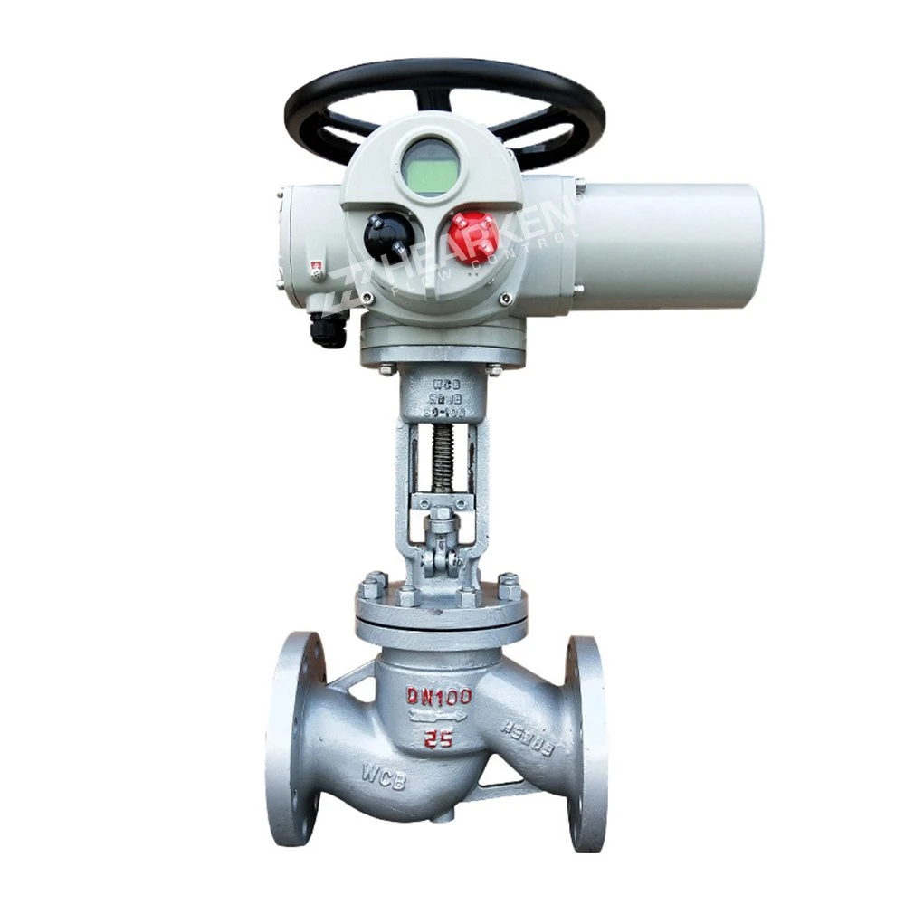 ISO5211 Manual 4-20mA Modulating Multi-Turn Electric Actuator for Globe Valve