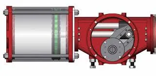 Alpha Double Acting Hpy Pneumatic Ball Actuator with Topworx Limit Switch Box