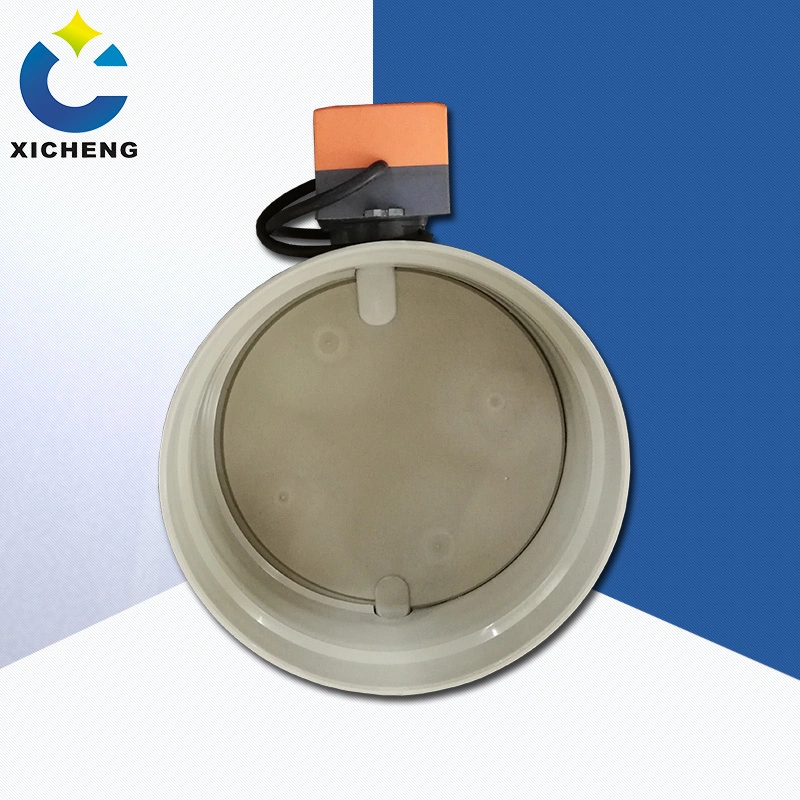 PP/PVC Plastic Electric Airflow Control Valve with Actuator
