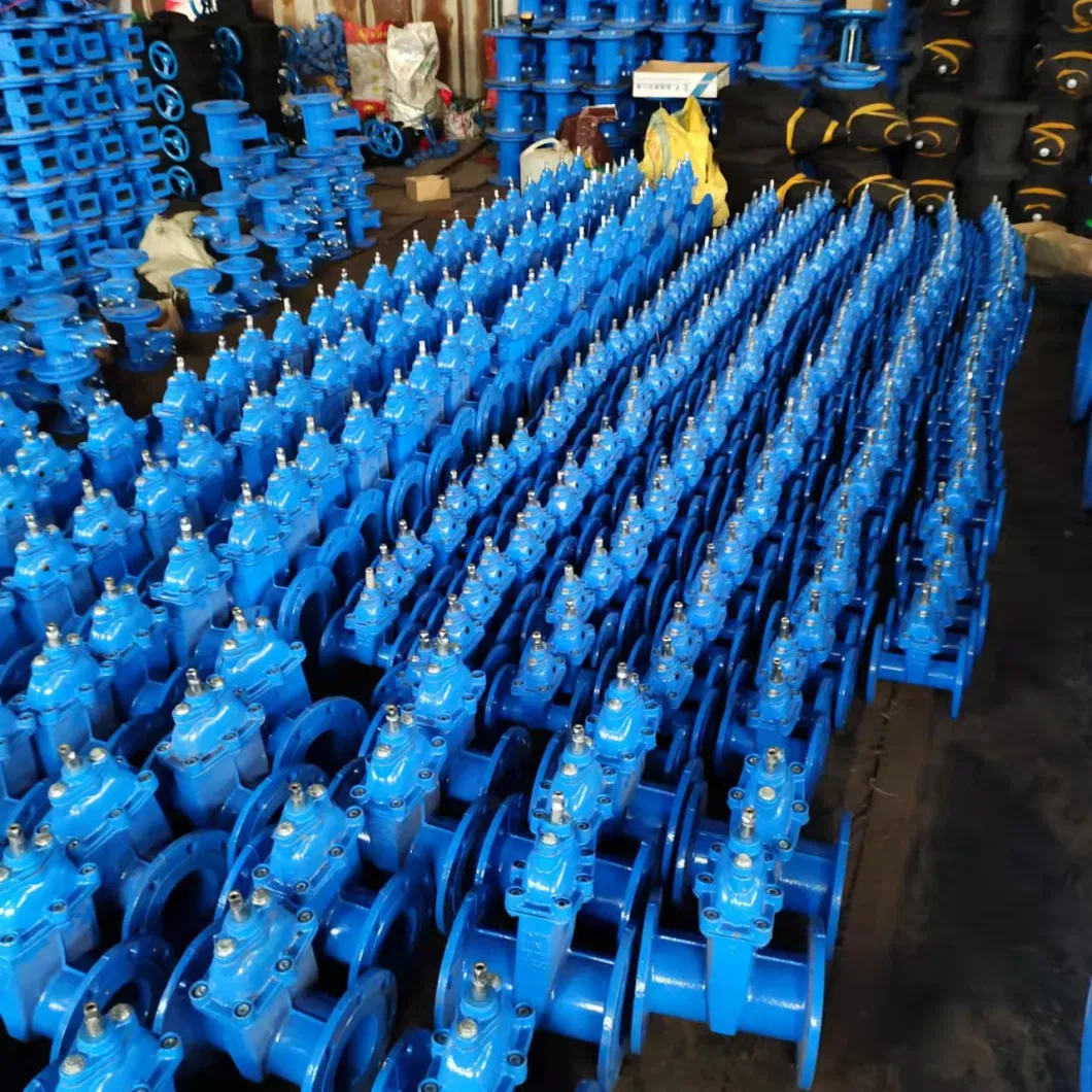 Electric Motor Operated Actuated Non Rising Stem Resilient Soft Seal Gate Valve