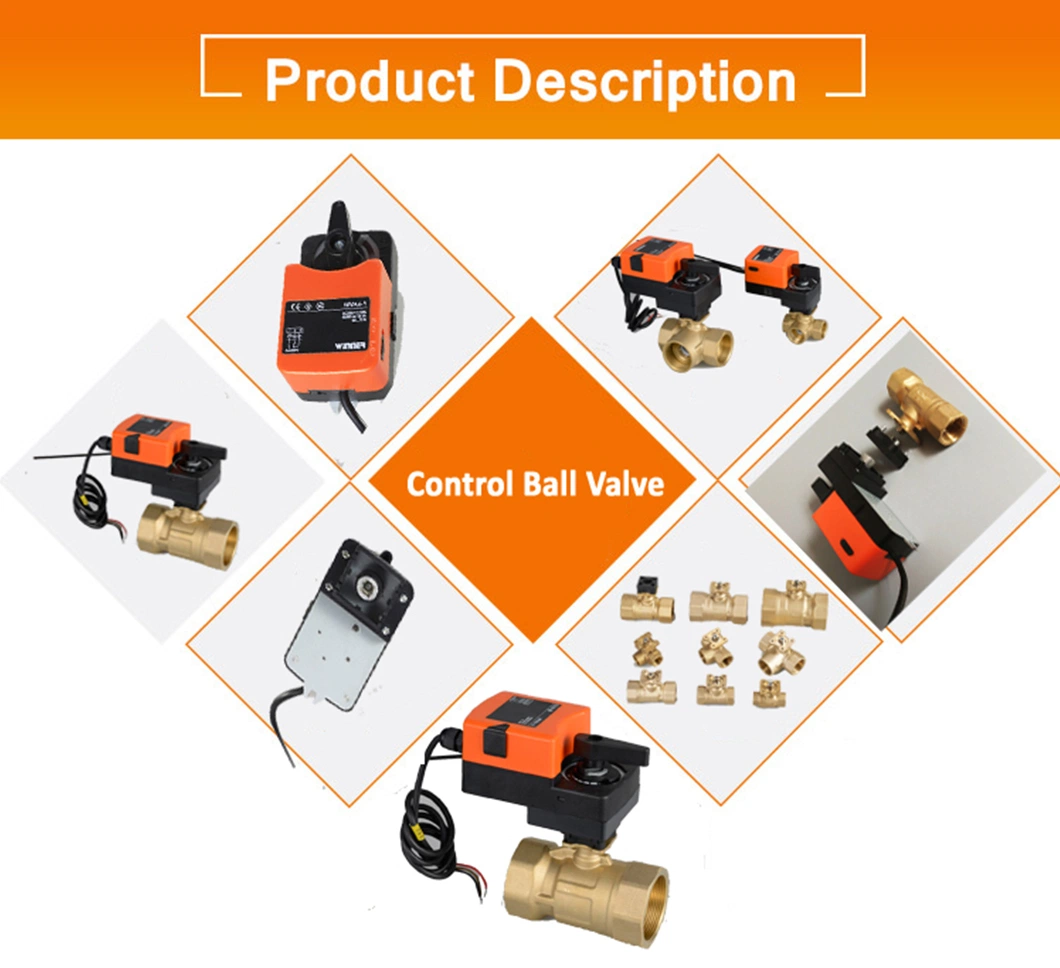 Winvall 2inch 10n. M Motorized Valve Small Electric 2 Way Ball Valve Actuator Control