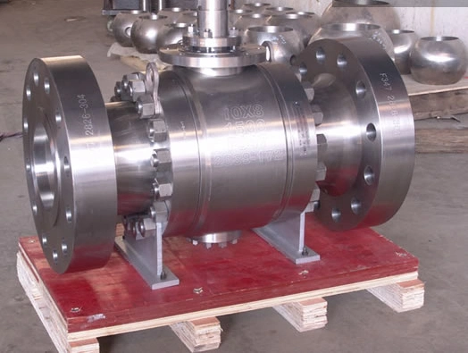Pneumatic Actuated Stainless Steel/Carbon Steel API Flanged Forged Trunnion Ball Valve A105/Lf2/F316/F304/F11/F51/F53