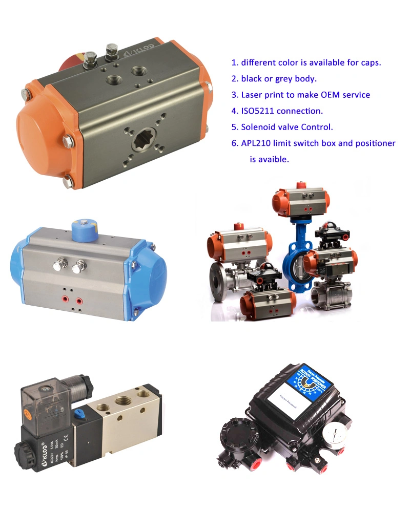 at Series Rotary Air Pneumatic Actuator for Ball Valve Butterfly Valves