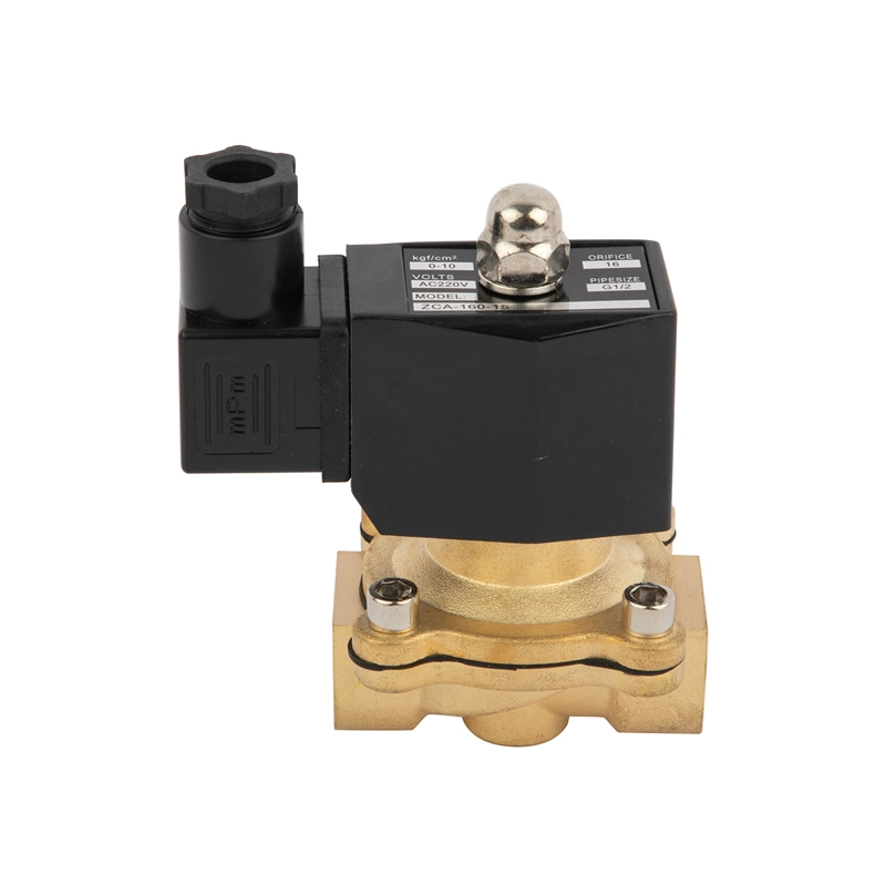 2W-350-35 Water Oil Gas 12VDC 24VDC 220VAC Normally Closed Open Brass Solenoid Motorized Valve