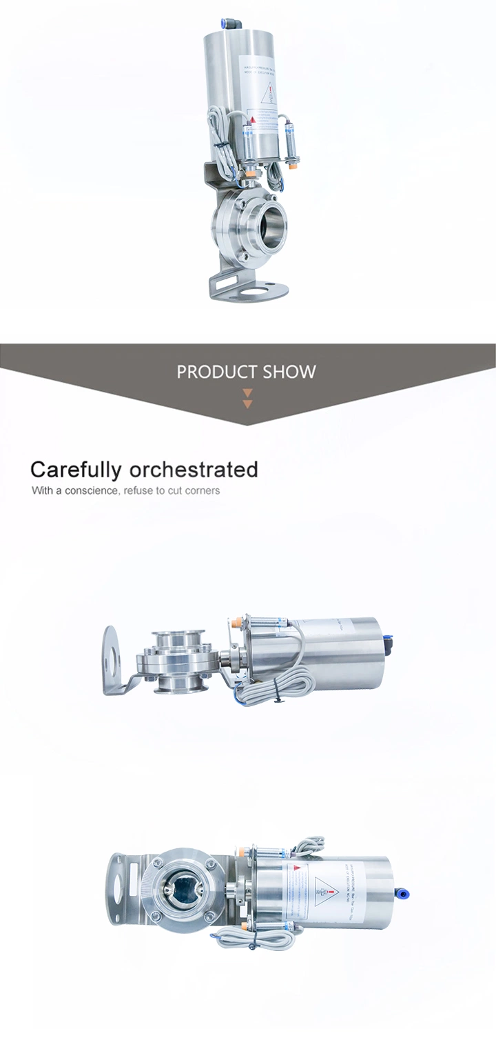 Stainless Steel Sanitary Air Actuated Butterfly Valves