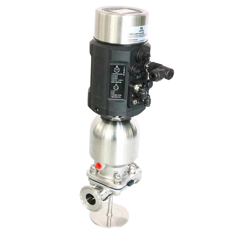 SS316 Pneumatic Diaphragm Valve with Positioner for Flow Rate Control