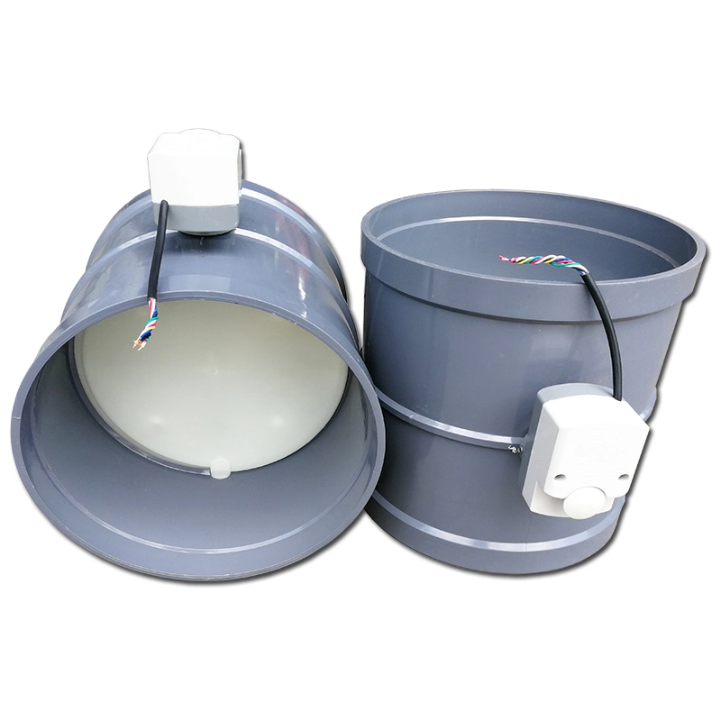 PP/PVC Plastic Electric Airflow Control Valve with Actuator