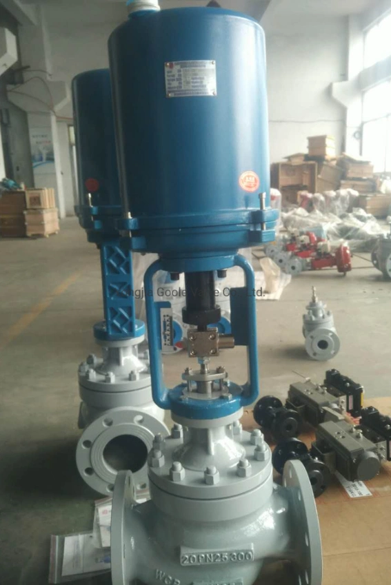 Flanged Ends Diaphragm Pneumatic / Electric Actuated Single Seated /Double Seated /Cage Type Anti-Cavitation Globe Control Valve