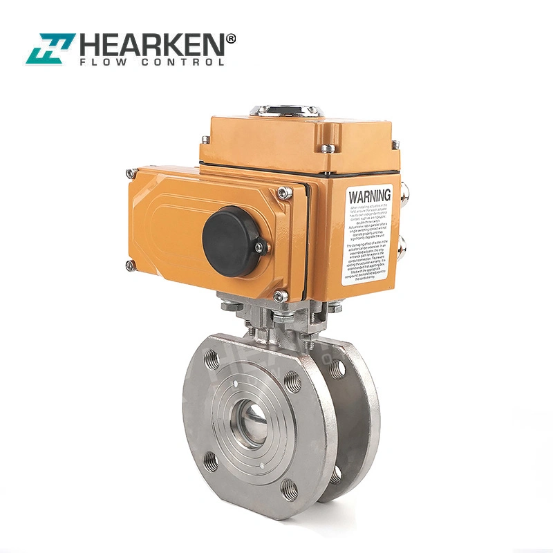 Hot Sale Electric Actuator Electric Actuator Italy Ball Valve Stainless Steel Wafer Type Quarter Turn Electric Actuator on-off and Modulating