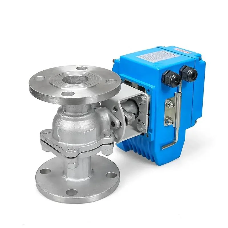 Flange Water Flow Control Float Electric Motorized Actuator Ball Valve