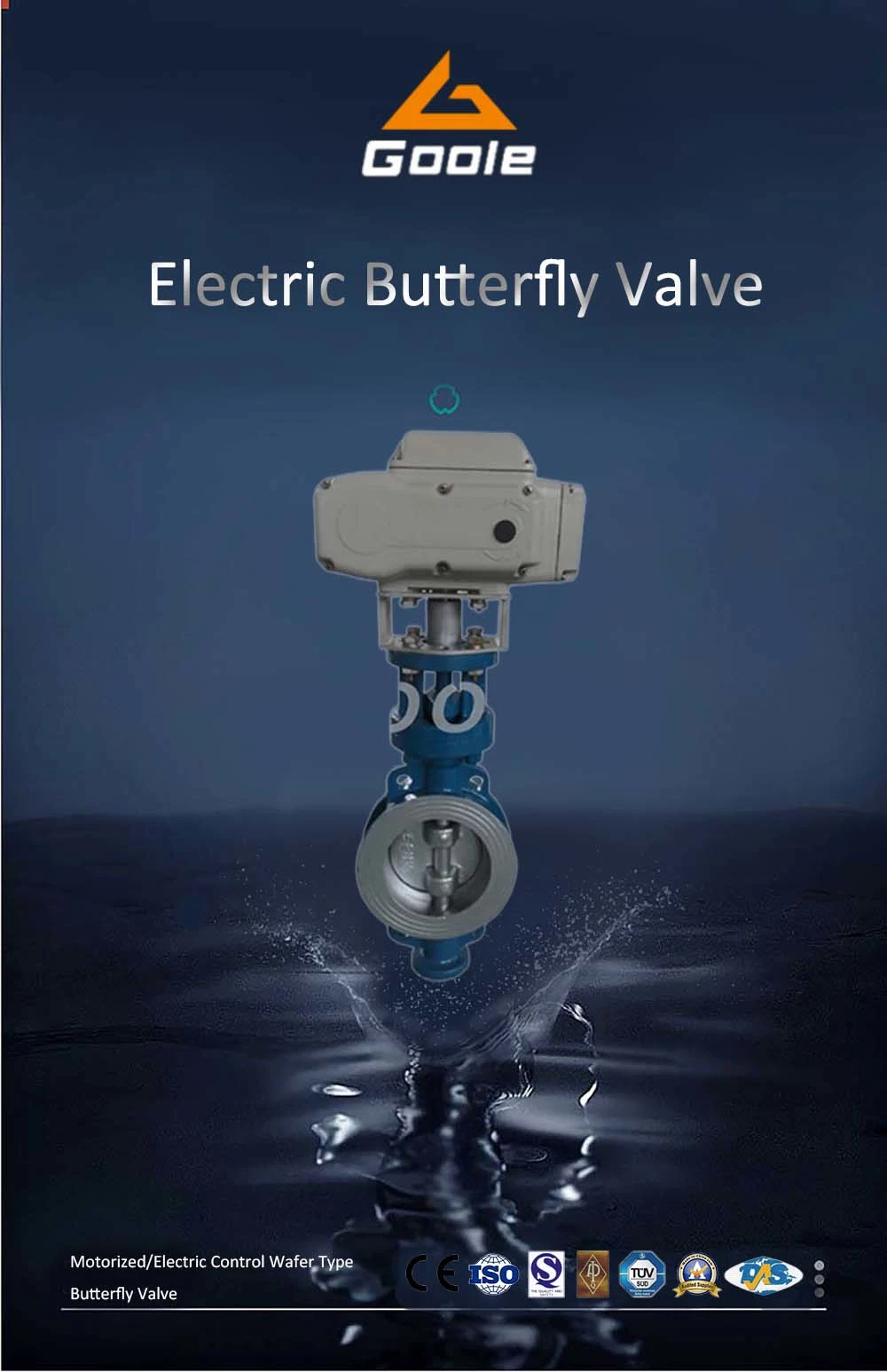 Motorized/Electric Control Type Wafer Butterfly Valve (GAD973H)