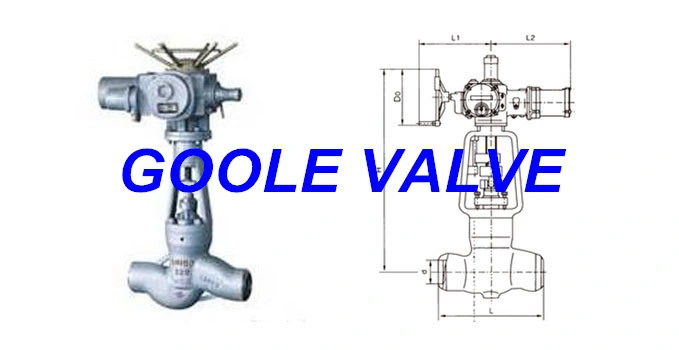 Electric Actuated Butt Welded Power Station Globe Valve