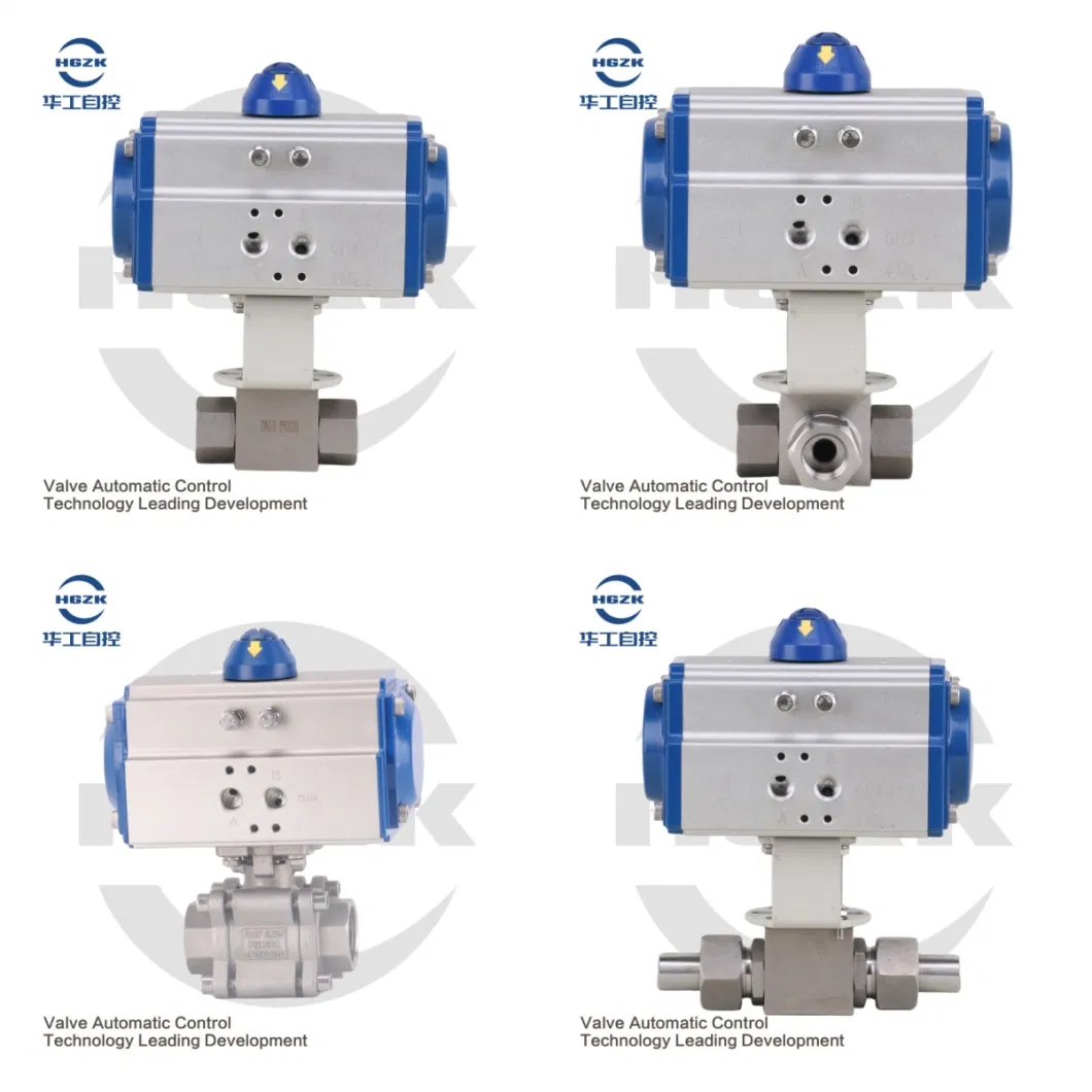 Ball Butterfly Type Air Drive Pneumatic Actuated Valves