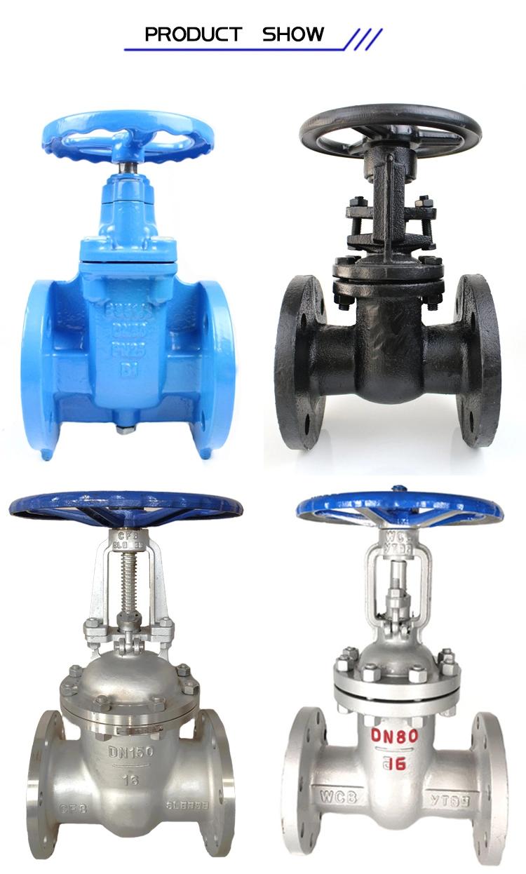 DN400 16&quot; Di Body Resilient Seat Gate Electric Actuated Valve