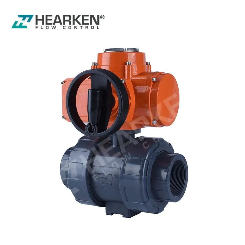 Hex Series Explosion Proof Waterproof Electric Actuated Plastic PVC Ball Valve