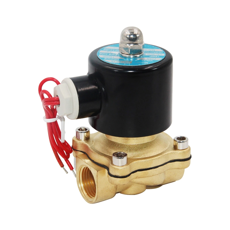 2W-350-35 Water Oil Gas 12VDC 24VDC 220VAC Normally Closed Open Brass Solenoid Motorized Valve