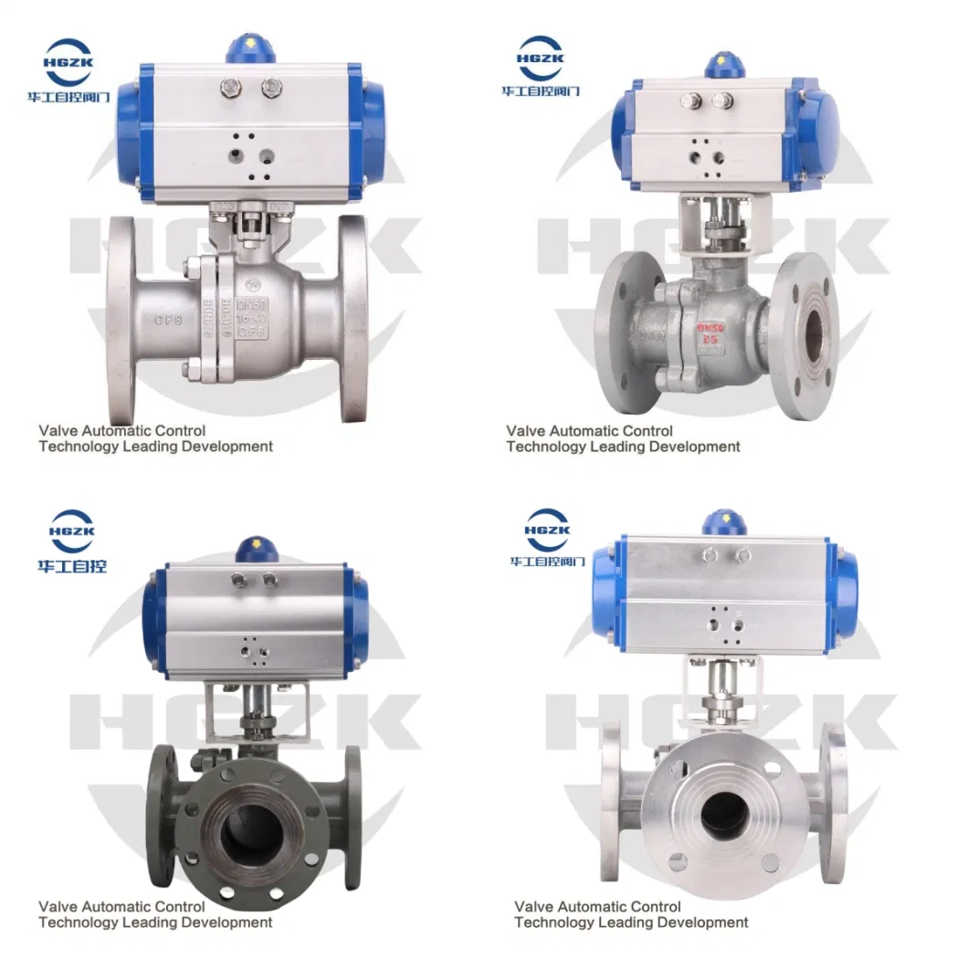 Ball Butterfly Type Air Drive Pneumatic Actuated Valves