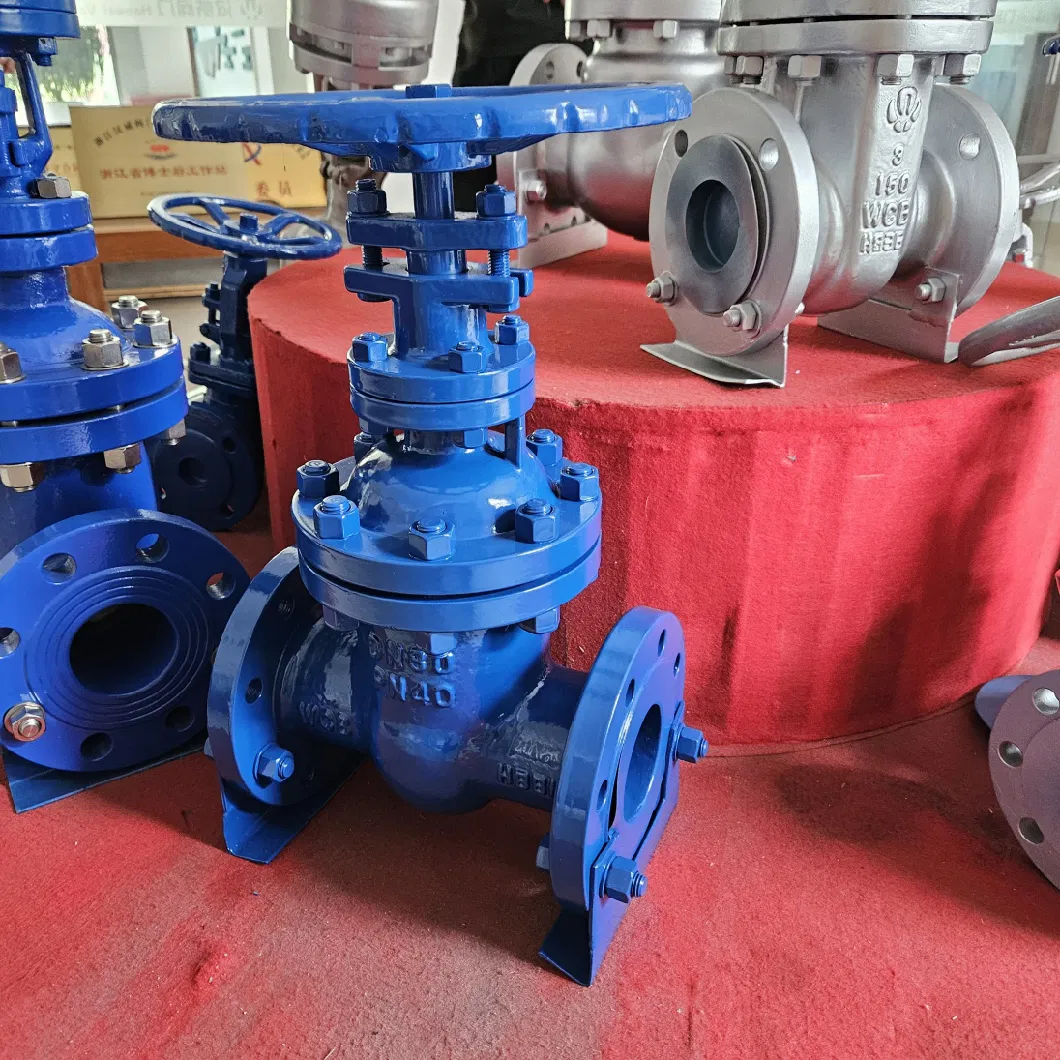 DIN GOST Motorized Actuated Cast Steel A216 Wcb Body Through Conduit Expanding Double Disc Parallel Slide Gate Valve
