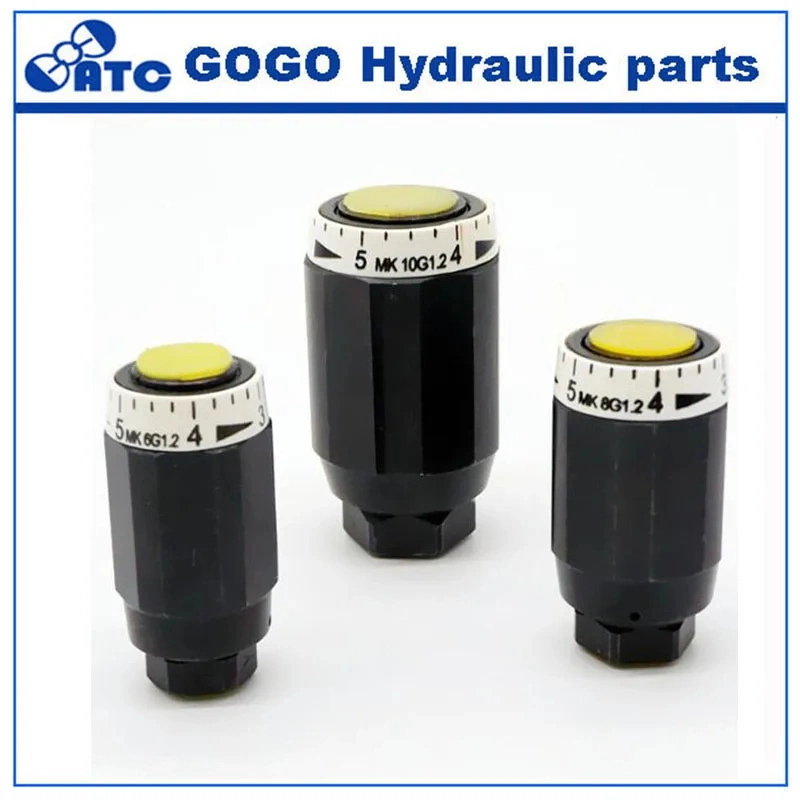 Mg6 / Mk6 Mk8 /Mg8 Mk / Mg10 Mk Mg 15 Hydraulic Pipe Type One-Way Throttle Valve Variable Flow Hydraulic Control Valve