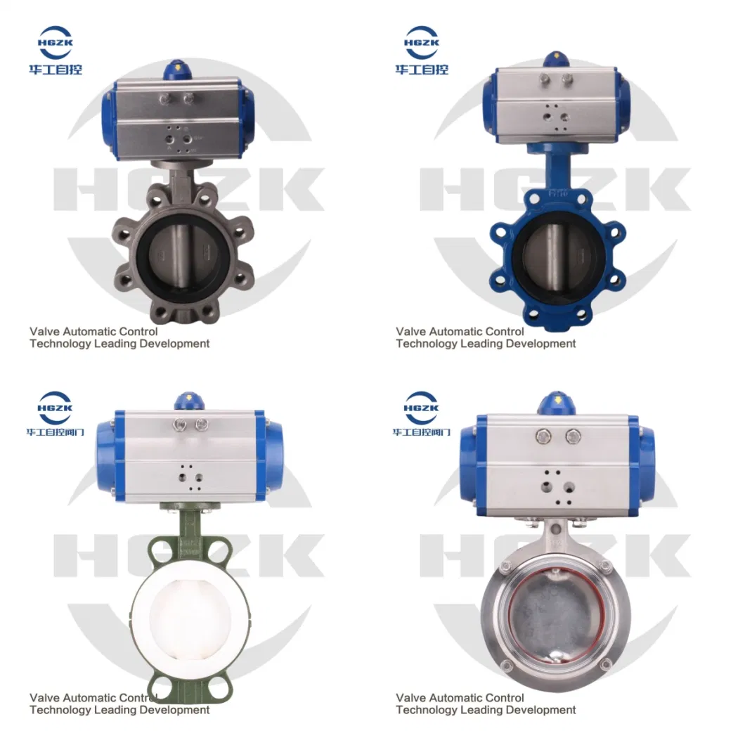 Ball Butterfly Type Air Drive Pneumatic Actuated Valves