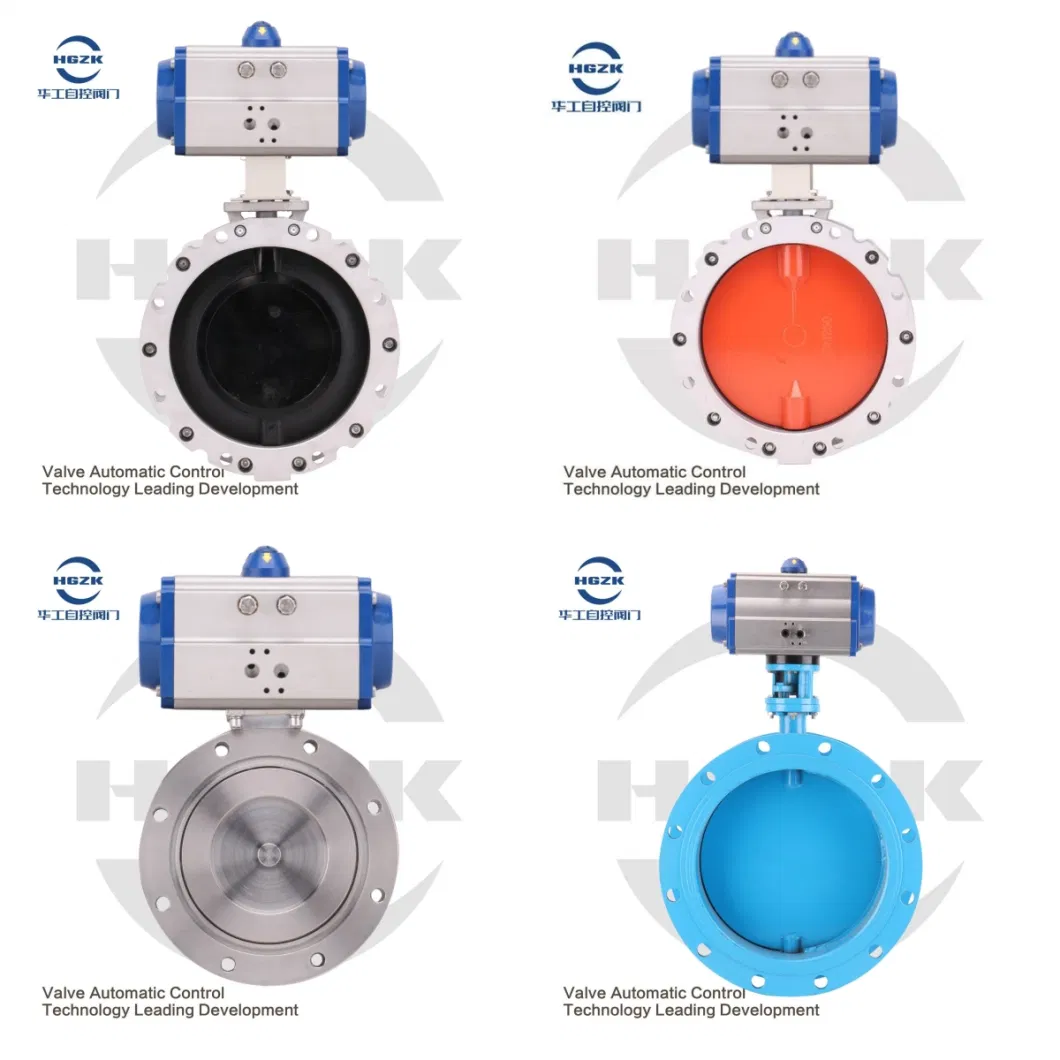 Ball Butterfly Type Air Drive Pneumatic Actuated Valves