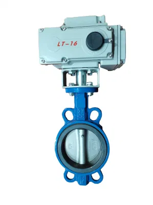 Fabricante China Centro de filtro de aire tipo wafer palanca DN125 CF8 Pneumatic actuador eléctrico verificar